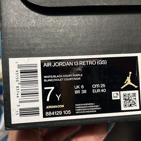 Air Jordan Retro 13 GS Court Purple - Picture 6 of 6